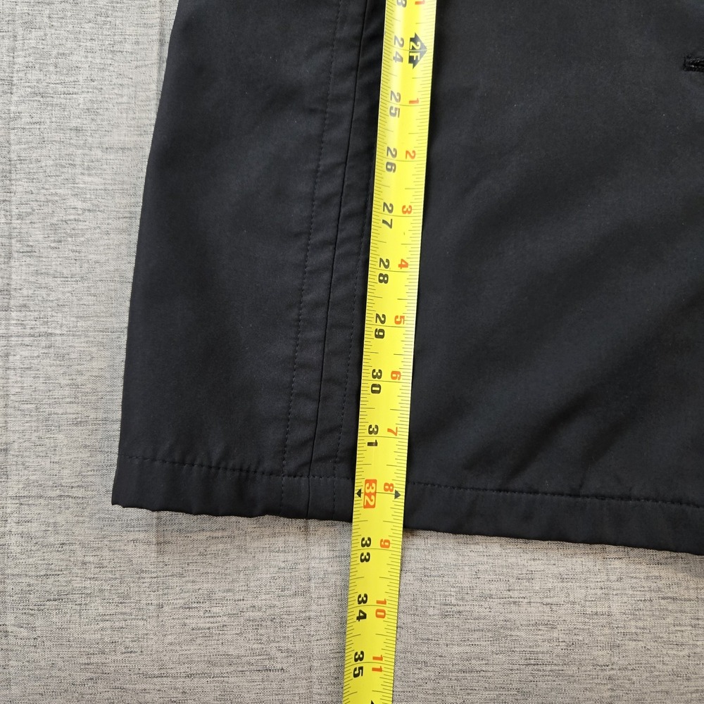 Y2K Old Navy Women's Rain Jacket Black Button Down‎ Mid Length Spring  02 Medium - Picture 8 of 10